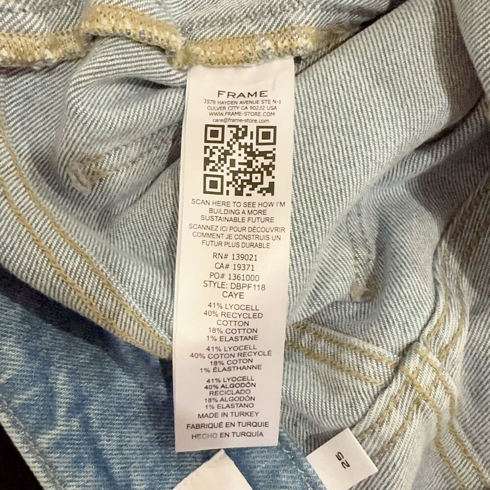 NWOT FRAME Frame Jean Double Button Flare - Picture 8 of 8